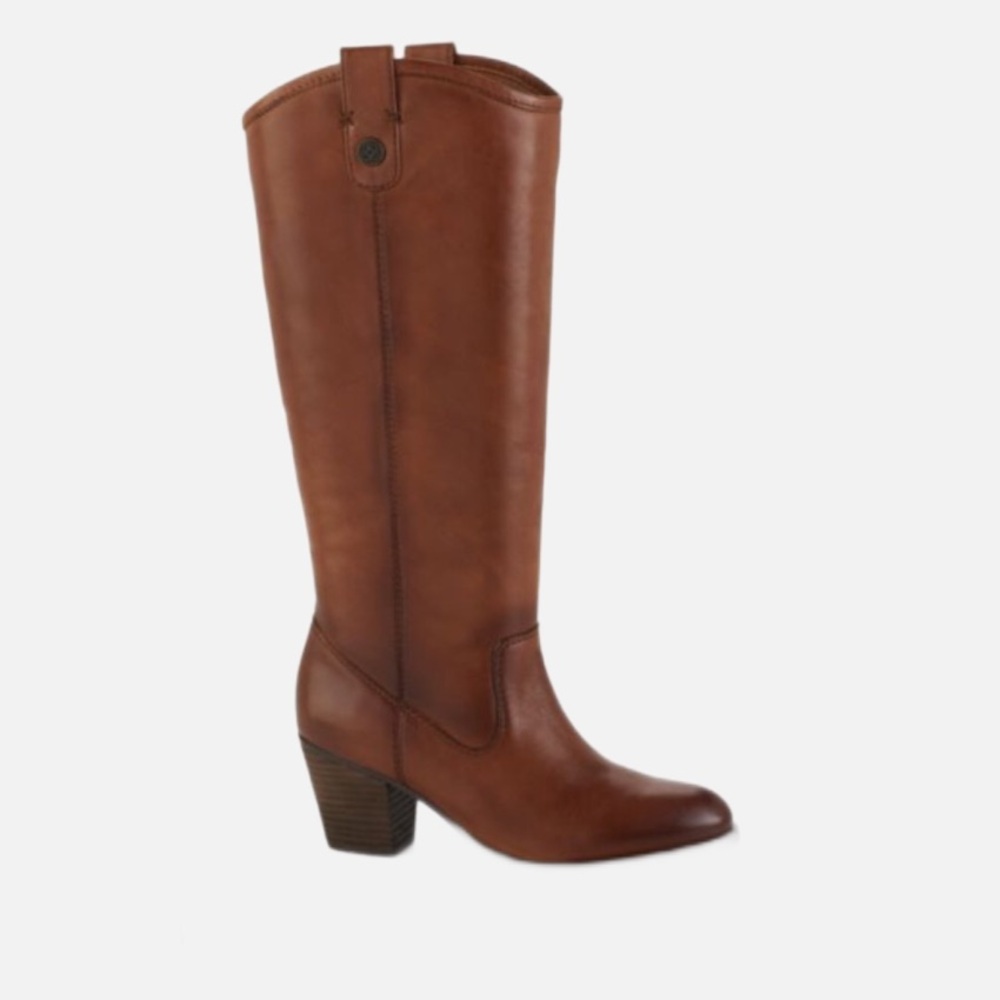 FRANCO FORTINI Taylor WC Brown Leather Tall Pull On Riding Boots Size 6M